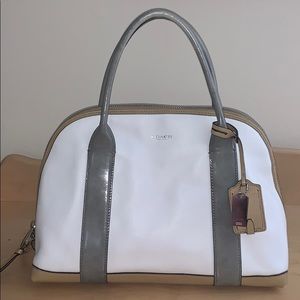 Coach colorblocked leather bag